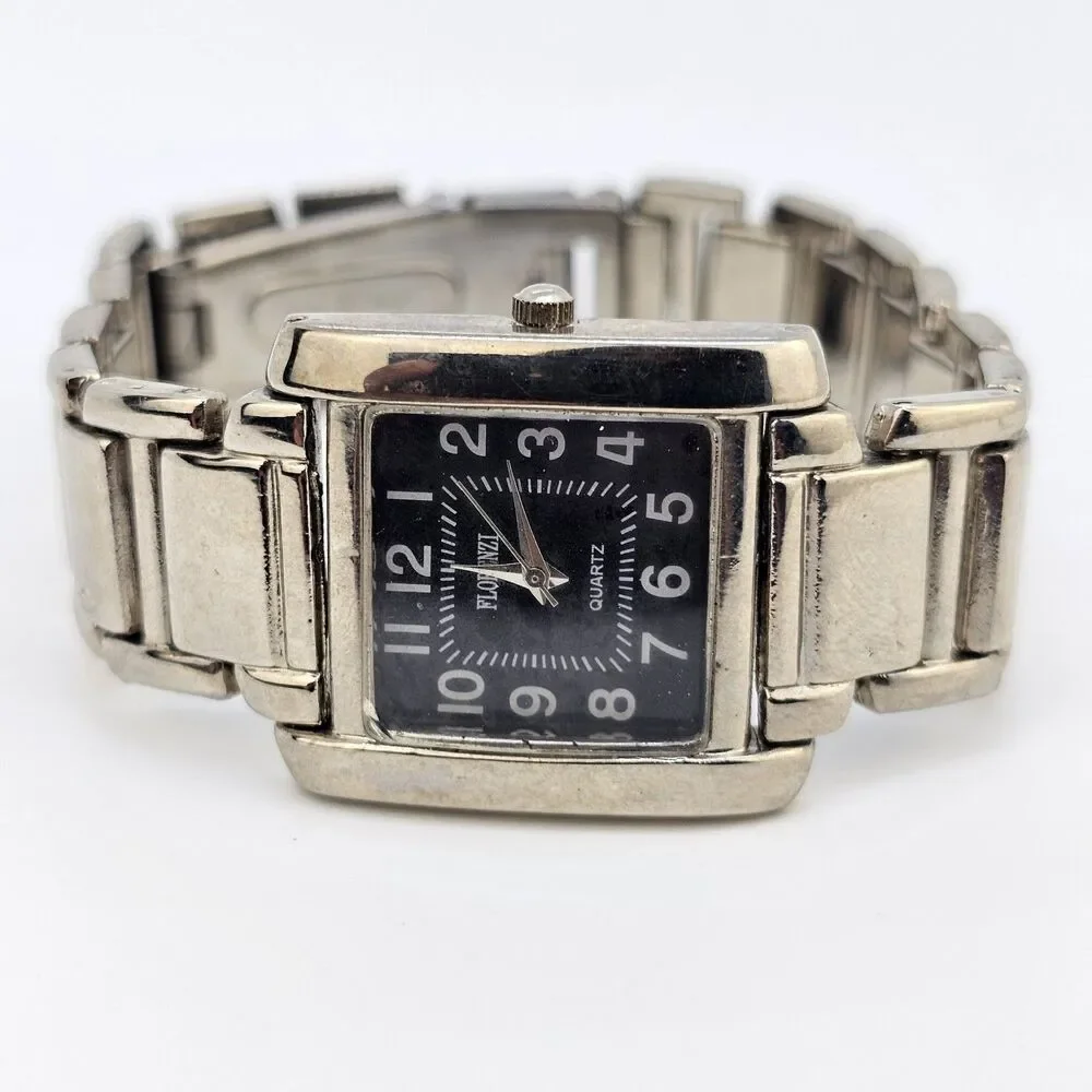 Women's Watch 28MM Black‎ Dial Gray Bracelet Band 8
